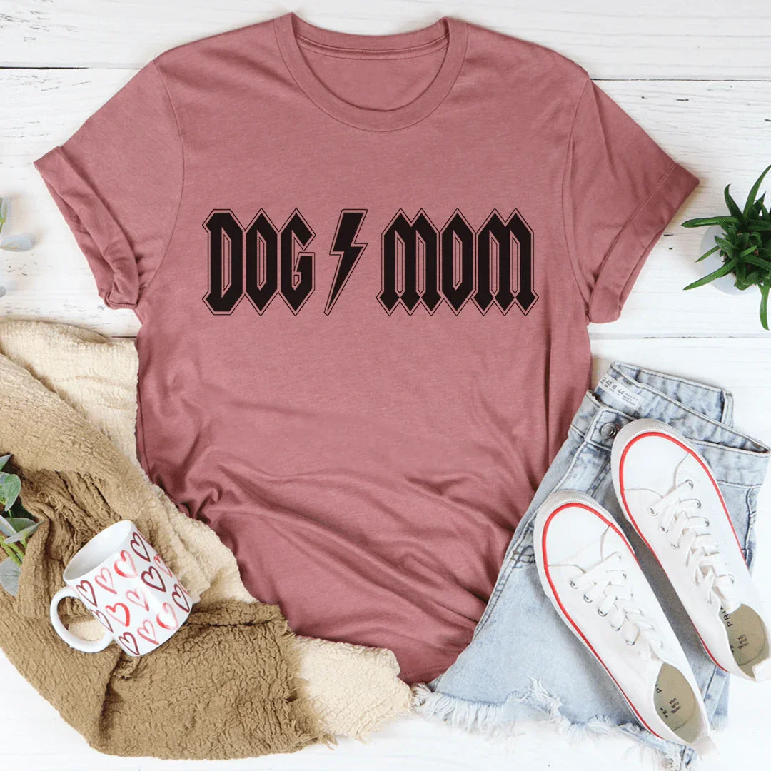 Dog Mom Rocker Tee - WonderingCloth