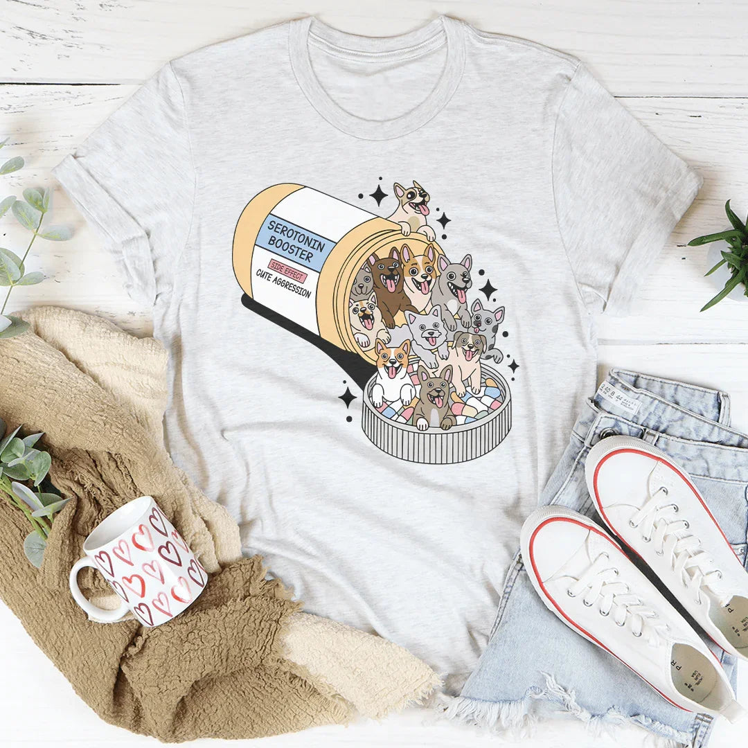 Dogs Happy Pills Tee - WonderingCloth
