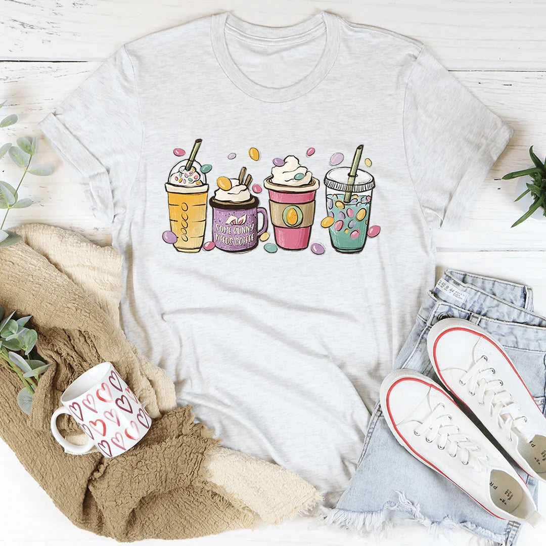 Easter Bunny Coffee Tee - WonderingCloth