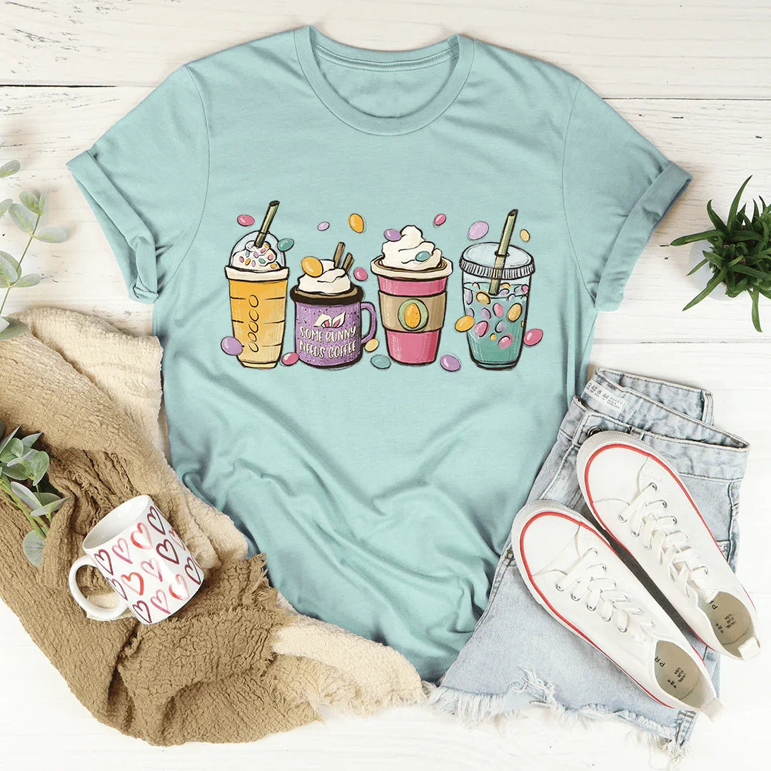 Easter Bunny Coffee Tee - WonderingCloth