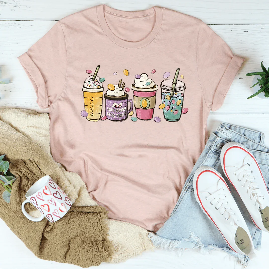 Easter Bunny Coffee Tee - WonderingCloth