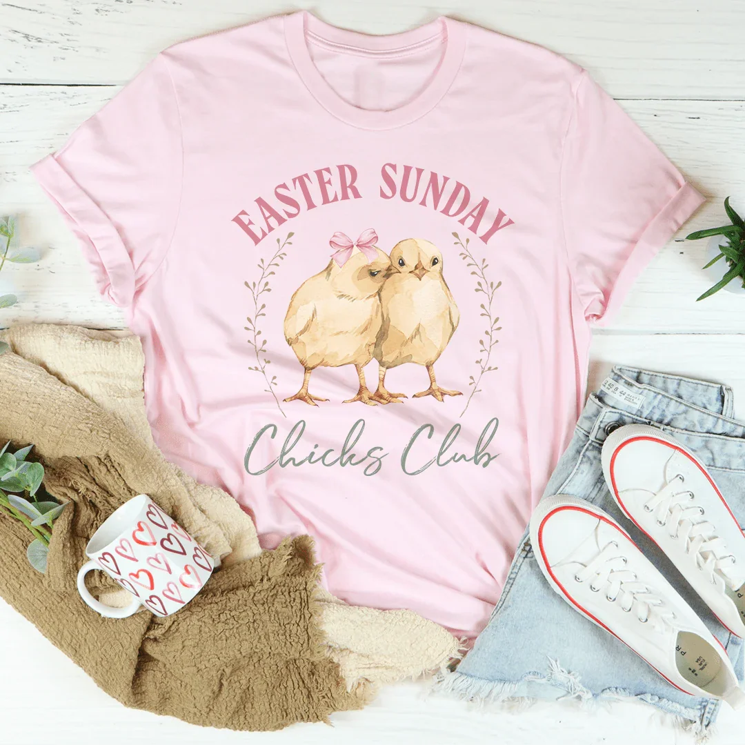 Easter Sunday Chicks Club Tee - WonderingCloth