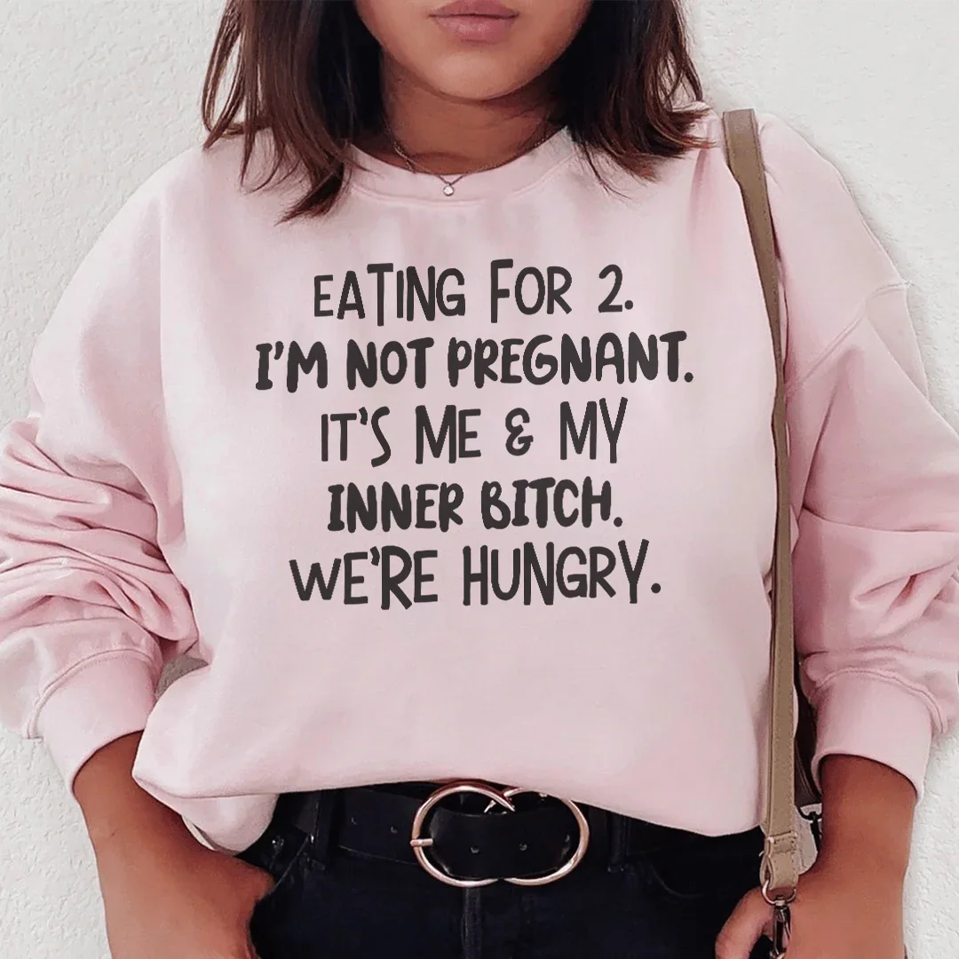 Eating For Two Sweatshirt - WonderingCloth