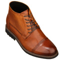 CALTO - Y41085 - 3.2 Inches Taller (Brown) - Lace Up Casual Boots - WonderingCloth