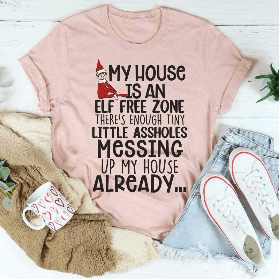 Elf Free Zone Tee - WonderingCloth