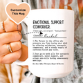 Emotional Support Coworker Custom Mug - WonderingCloth