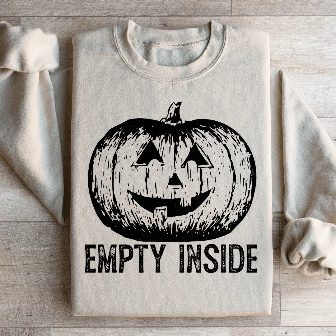 Empty Inside Pumpkin Sweatshirt - WonderingCloth