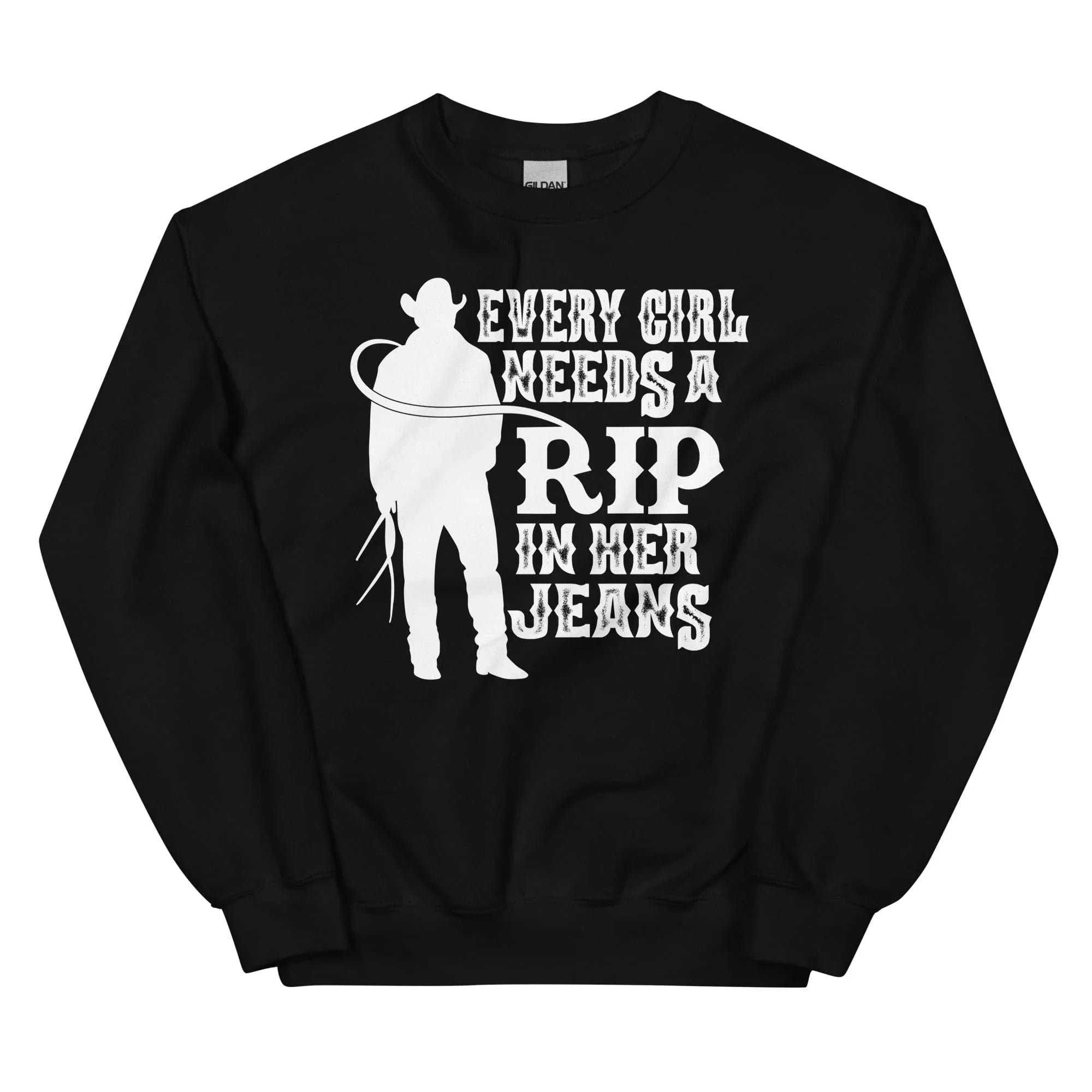 Every Girl Needs A RIP In Her Jeans Sweatshirt - WonderingCloth