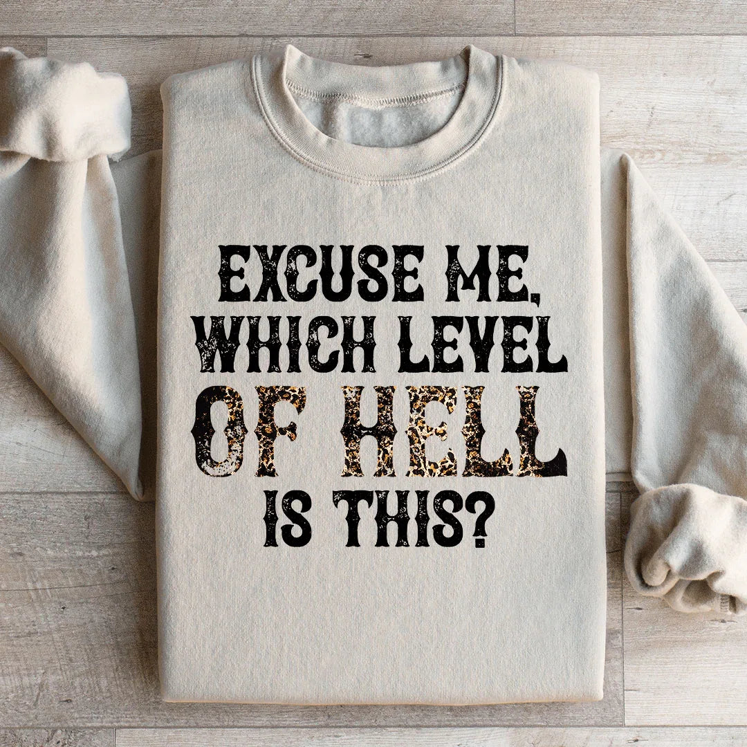 Excuse Me Which Level Of Hell Is This Sweatshirt - WonderingCloth