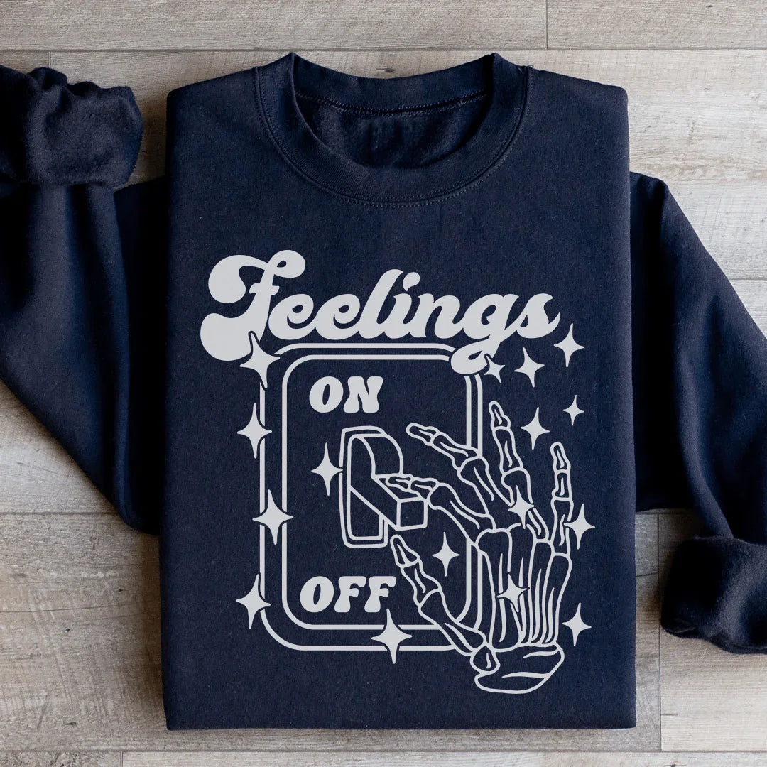Feeling On And Off Sweatshirt - WonderingCloth