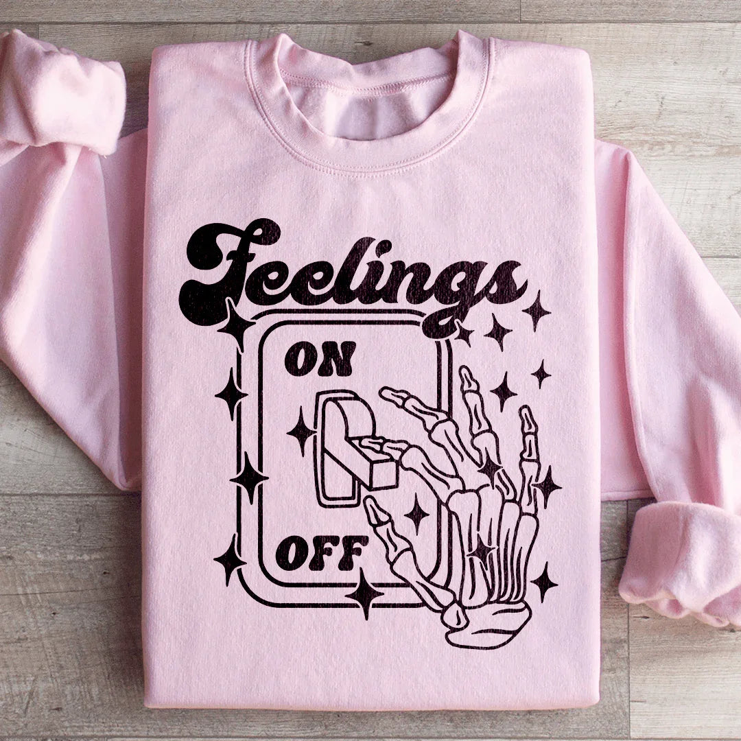 Feeling On And Off Sweatshirt - WonderingCloth