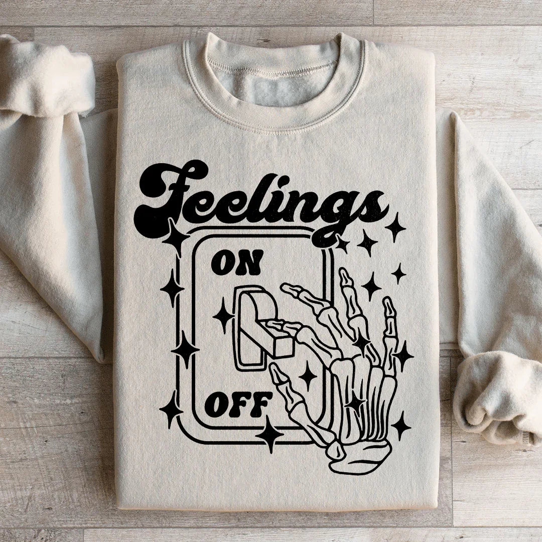 Feeling On And Off Sweatshirt - WonderingCloth