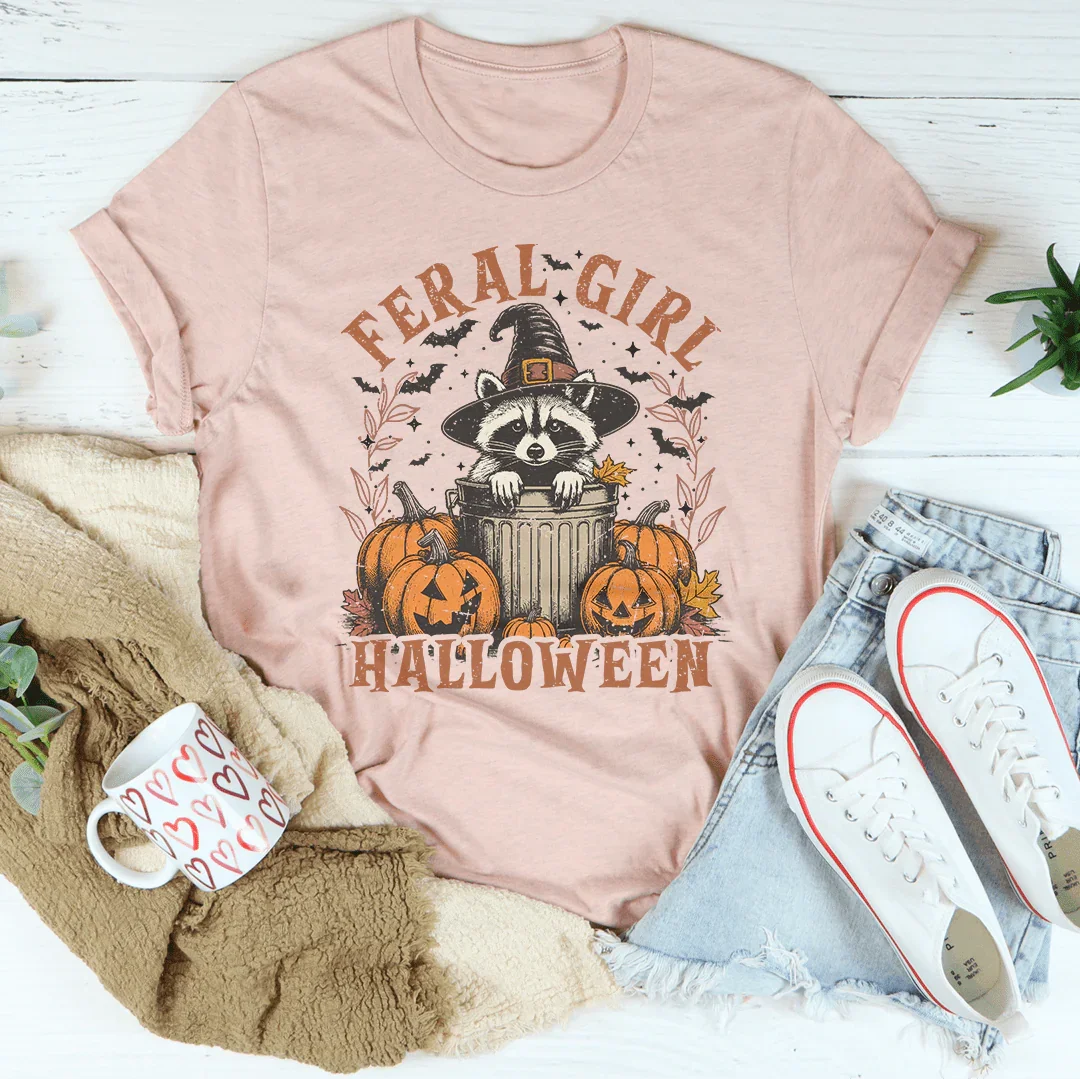 Feral Girl Halloween Tee - WonderingCloth