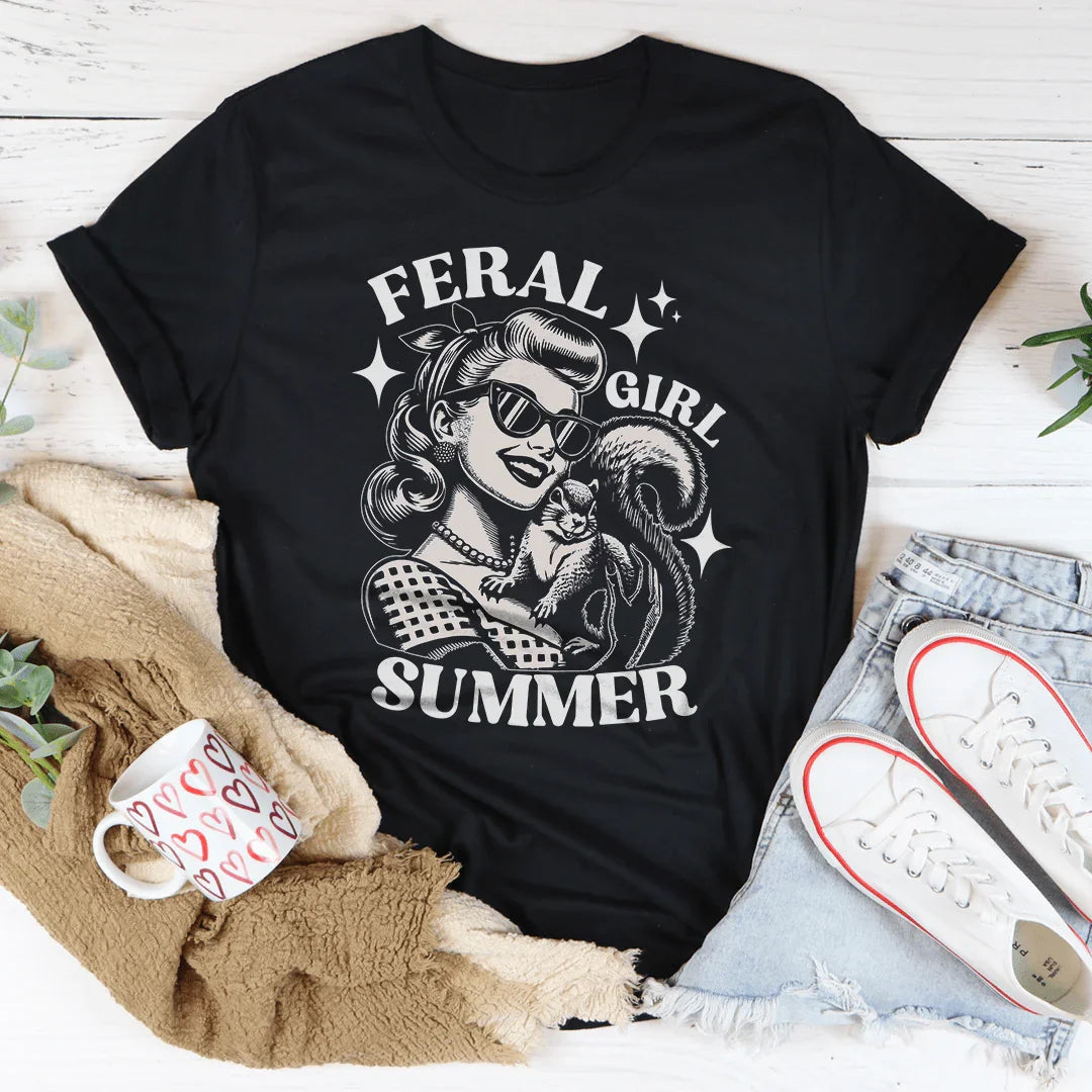 Feral Girl Summer Tee - WonderingCloth
