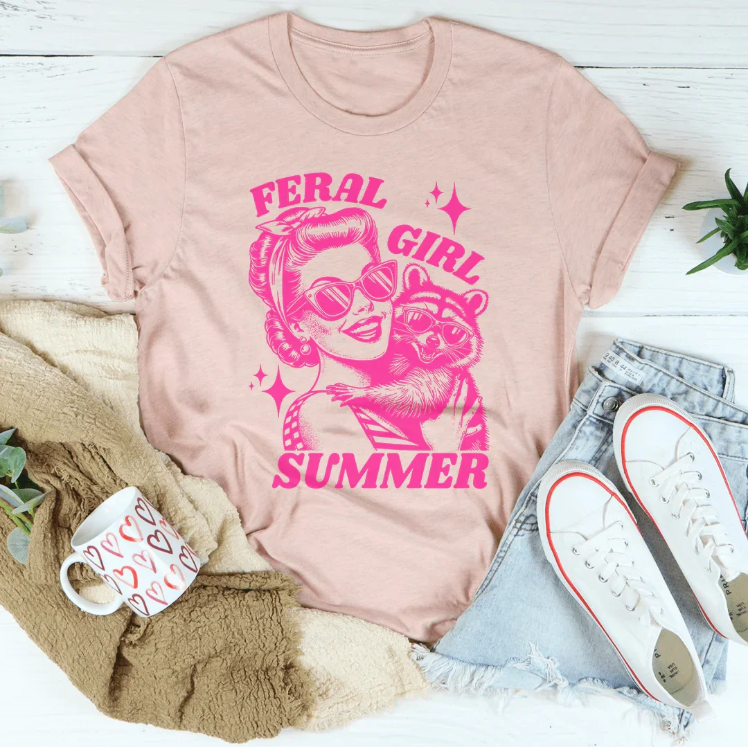 Feral Girl Summer Tee - WonderingCloth