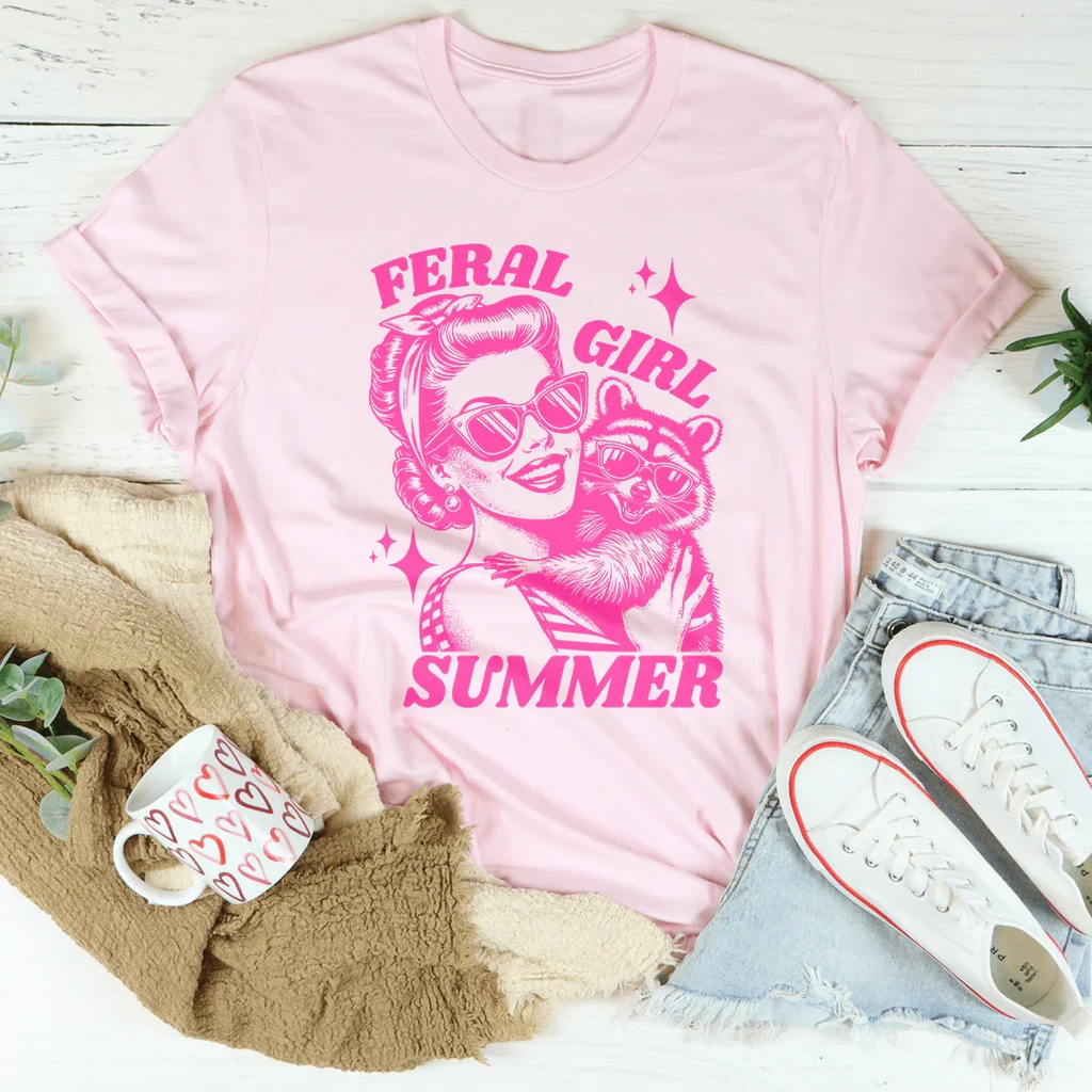 Feral Girl Summer Tee - WonderingCloth