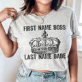 First Name Boss Last Name Babe Tee - WonderingCloth
