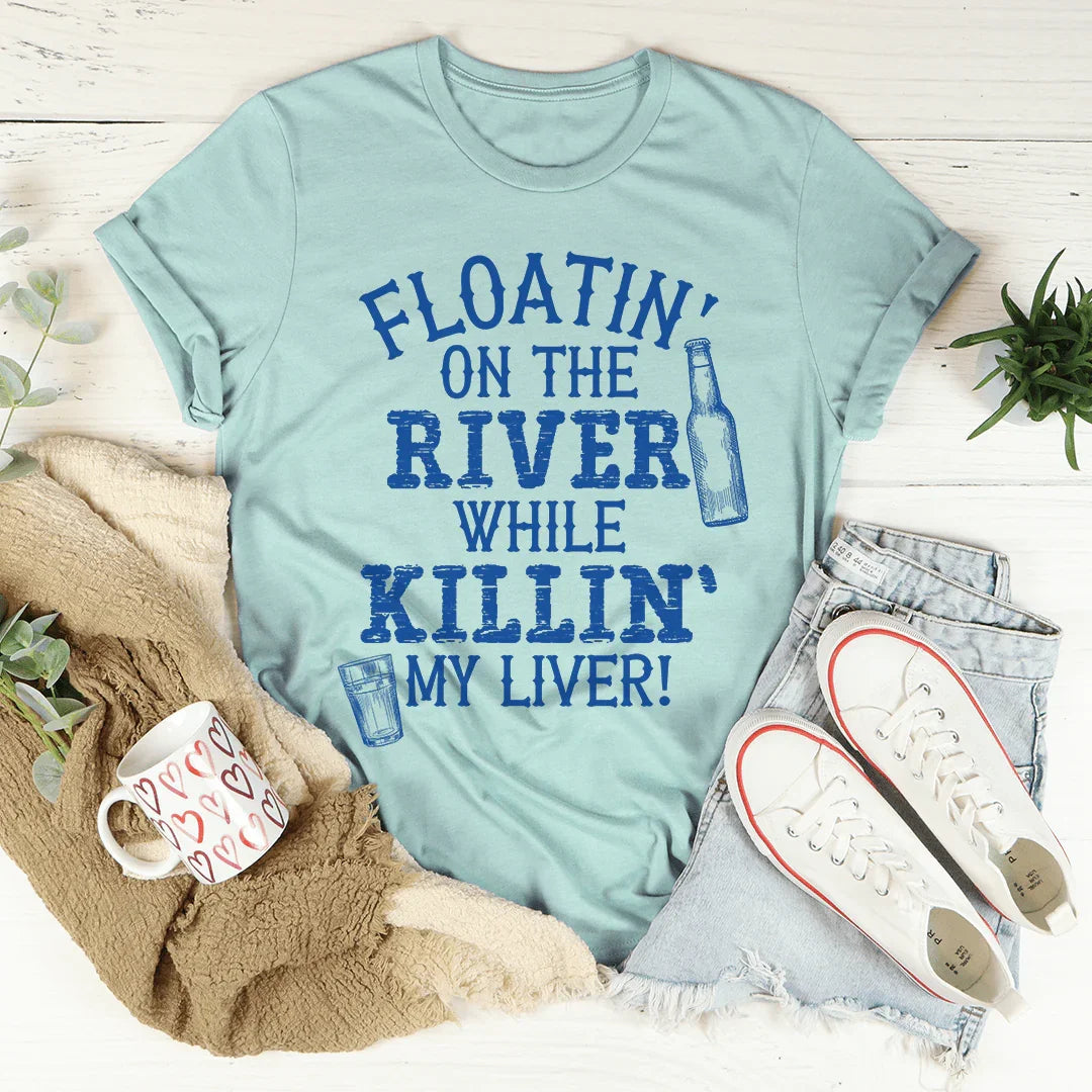 Floatin' On The River Tee - WonderingCloth