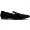 10-520-BLK FORMAL II Velvet Tuxedo Shoe, Black - WonderingCloth
