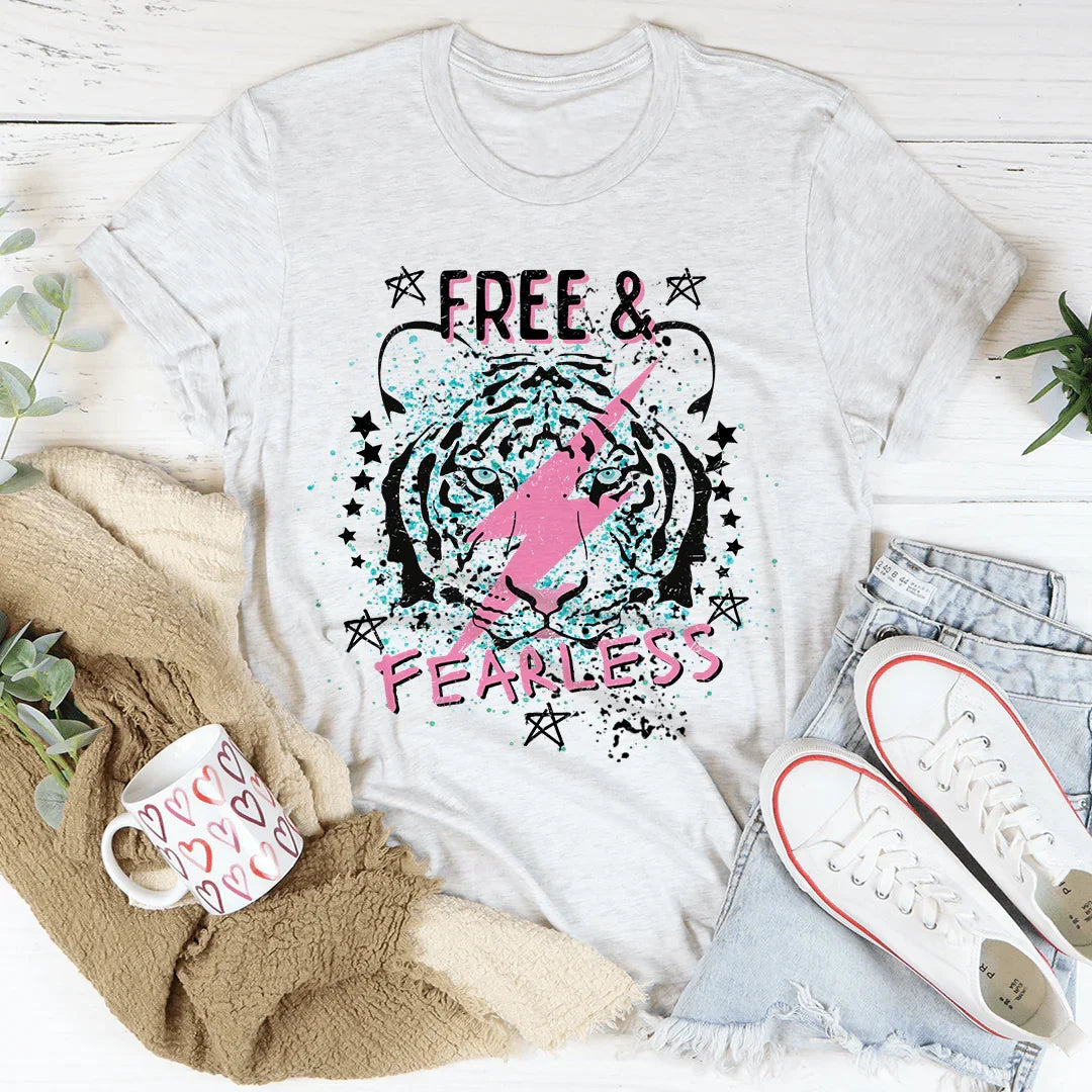 Free & Fearless Tee - WonderingCloth