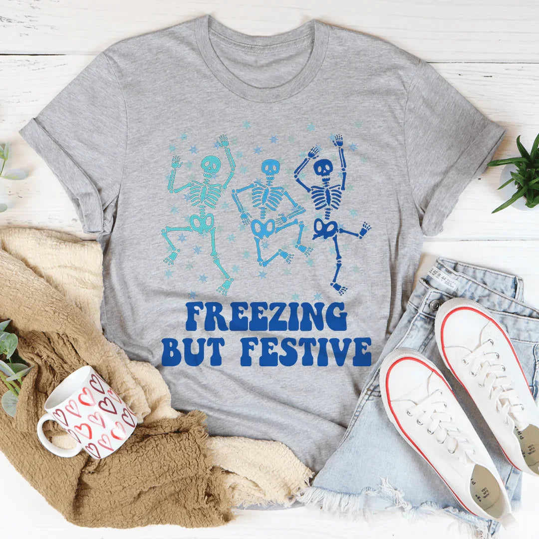 Freezing But Festive Tee - WonderingCloth