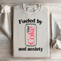 Fueled By Diet Coke & Anxiety Sweatshirt - WonderingCloth