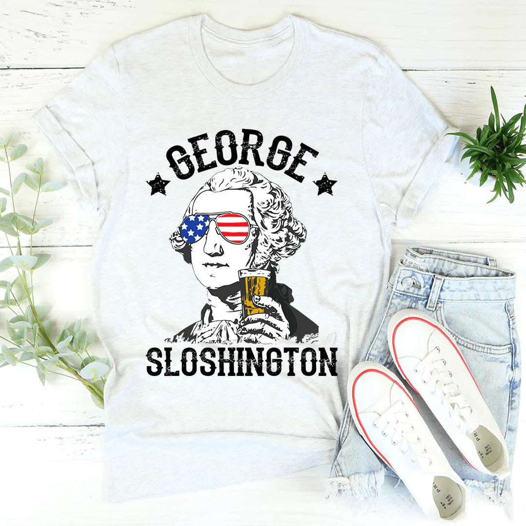 George Sloshington Tee - WonderingCloth