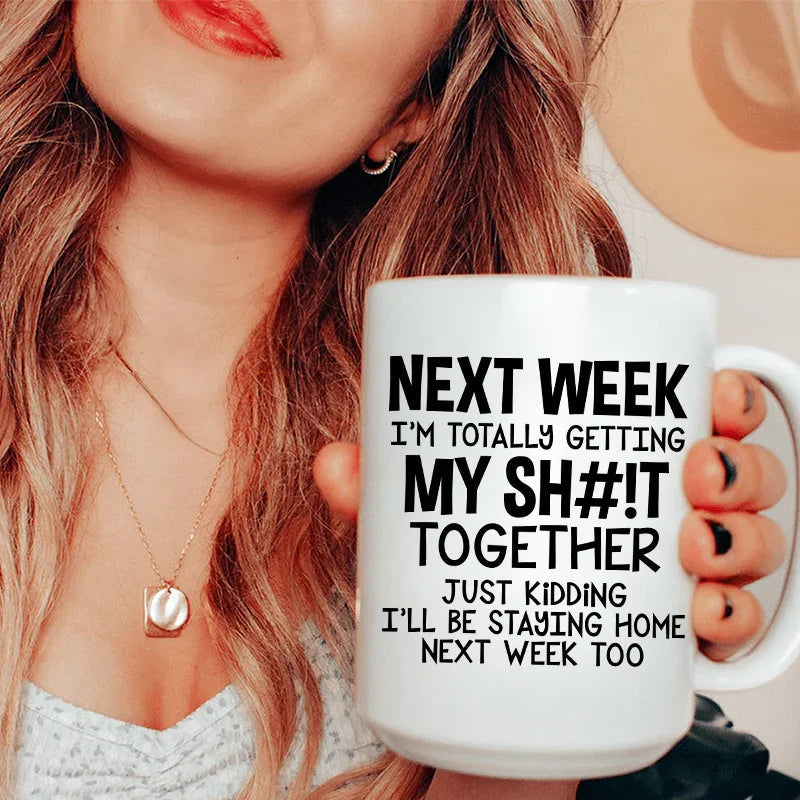 Get Your Shit Together Ceramic Mug 15 oz - WonderingCloth