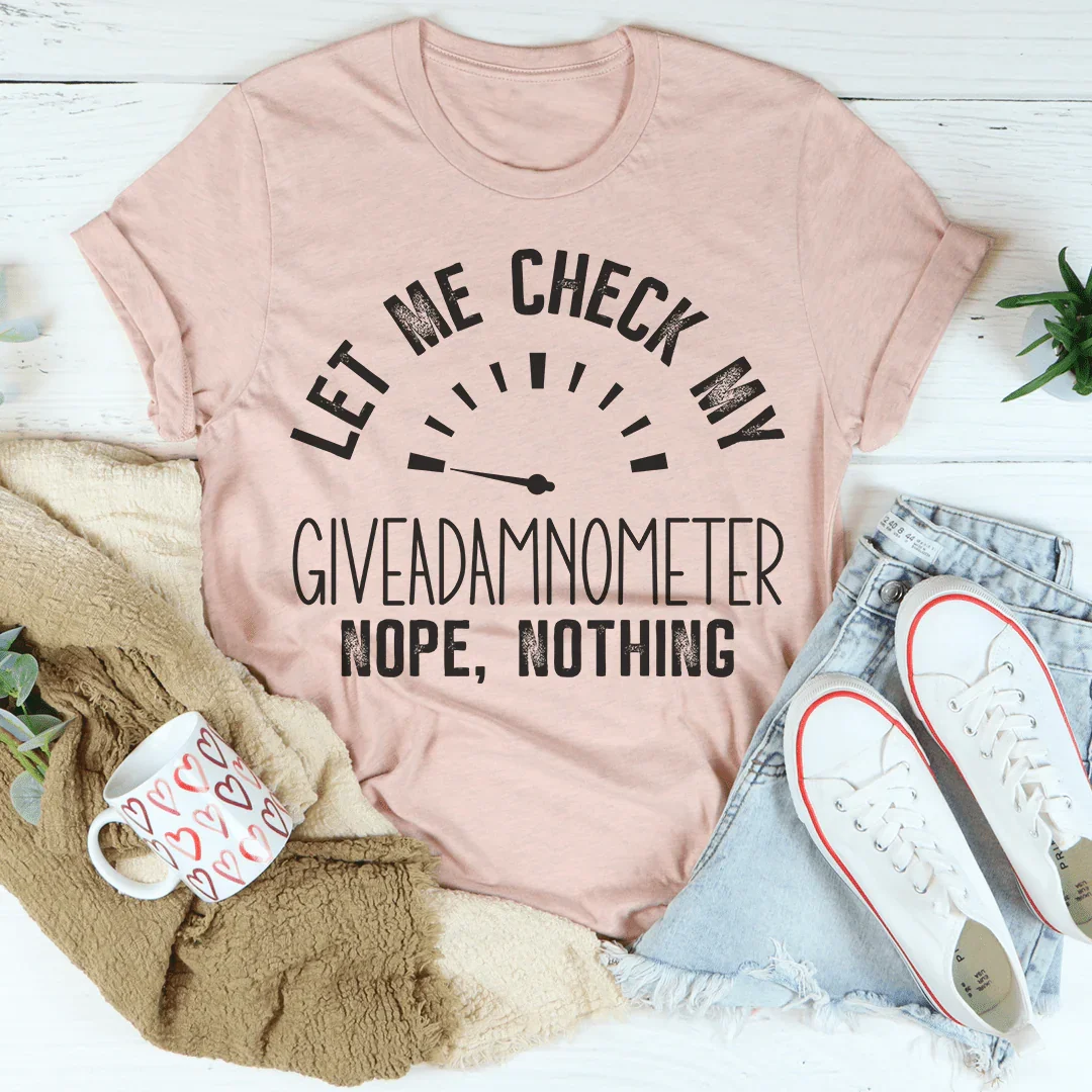 Giveadamnometer Tee - WonderingCloth