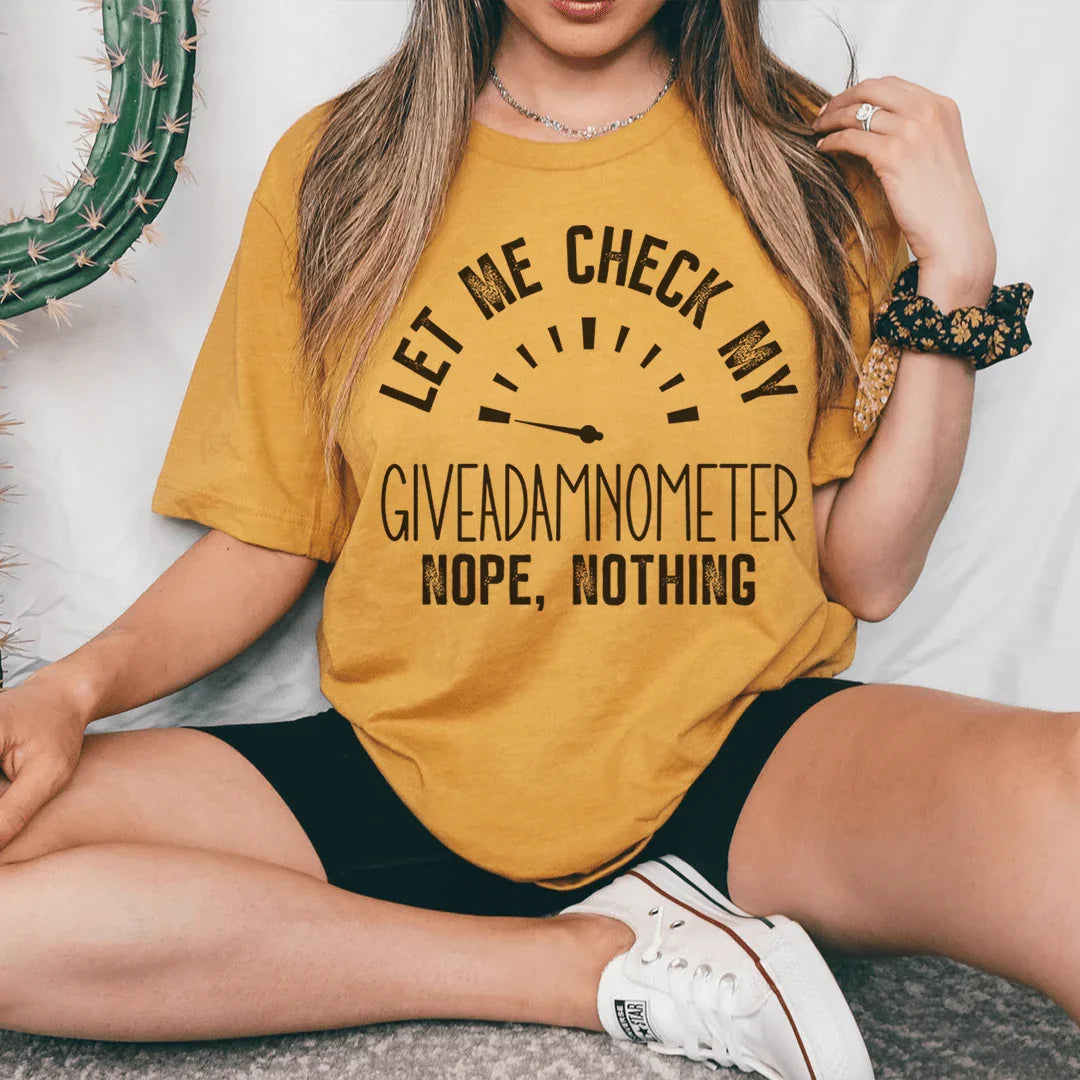 Giveadamnometer Tee - WonderingCloth