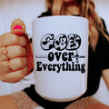 God Over Everything Ceramic Mug 15 oz - WonderingCloth