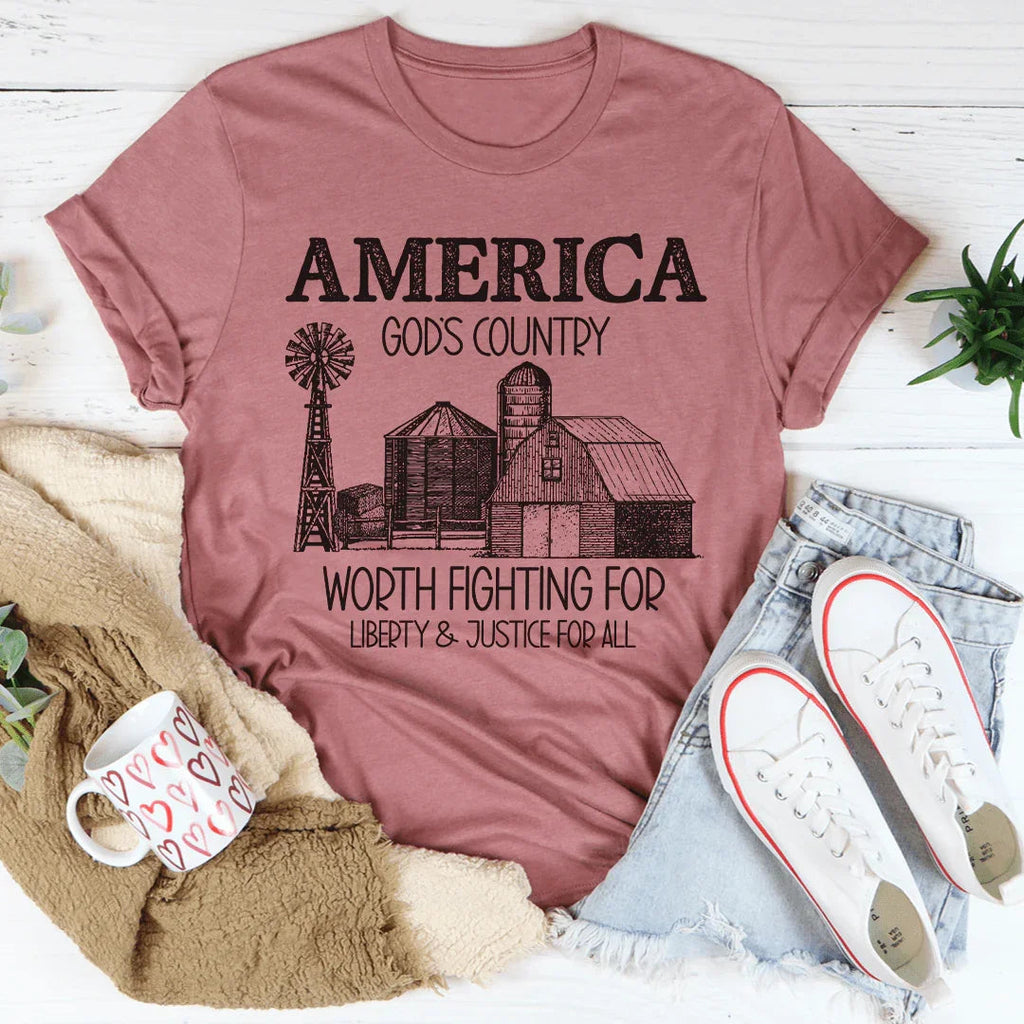 God's Country Tee - WonderingCloth