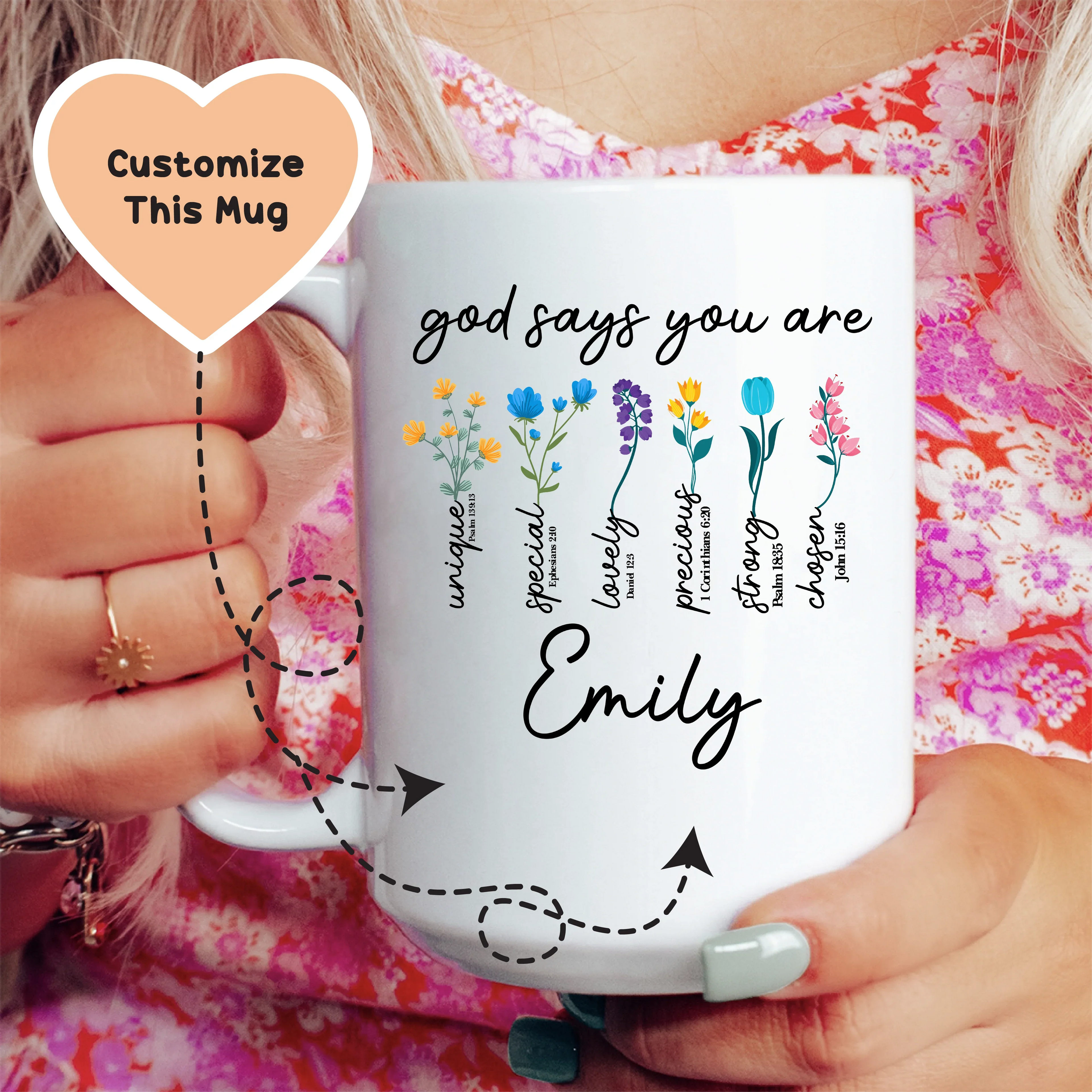 God Says You Are Custom Mug - WonderingCloth