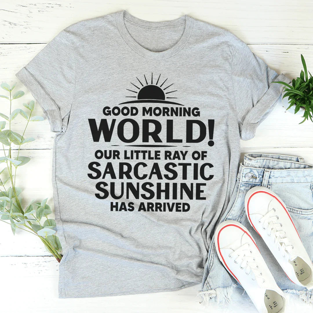 Good Morning World Tee - WonderingCloth