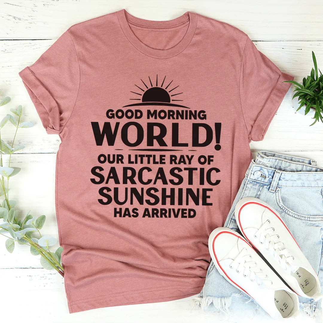 Good Morning World Tee - WonderingCloth
