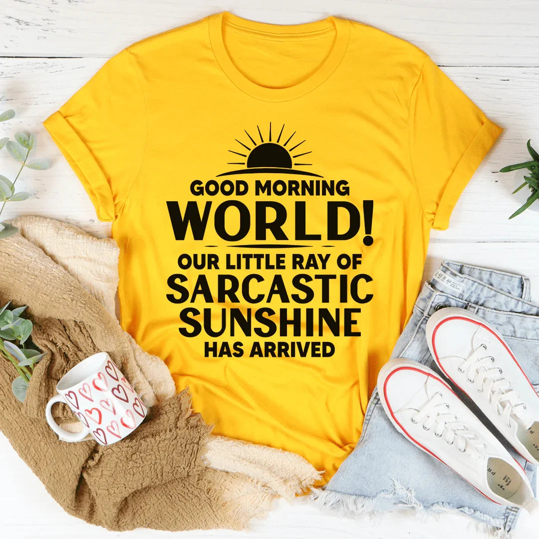 Good Morning World Tee - WonderingCloth