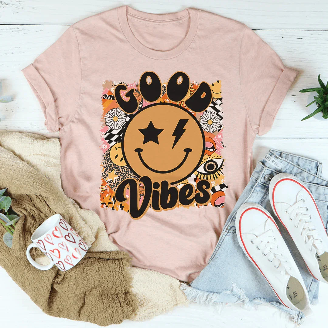 Good Vibes Tee - WonderingCloth