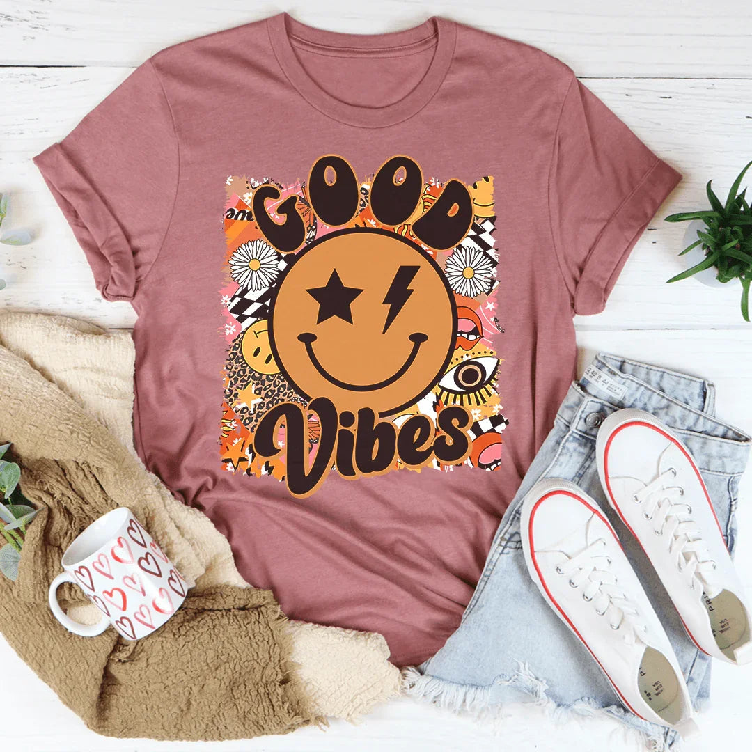 Good Vibes Tee - WonderingCloth