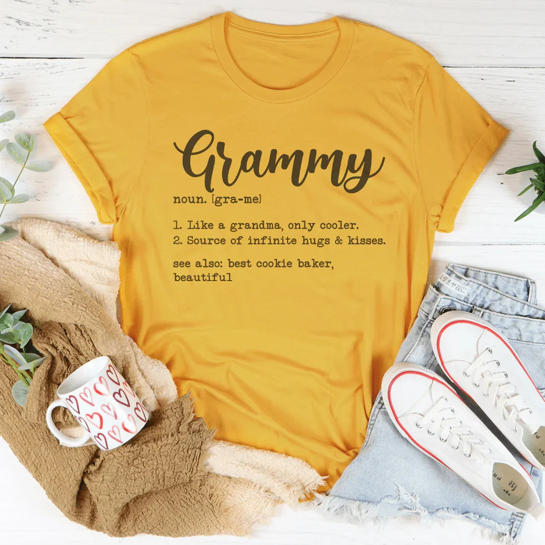 Grammy Like A Grandma Only Cooler Tee - WonderingCloth
