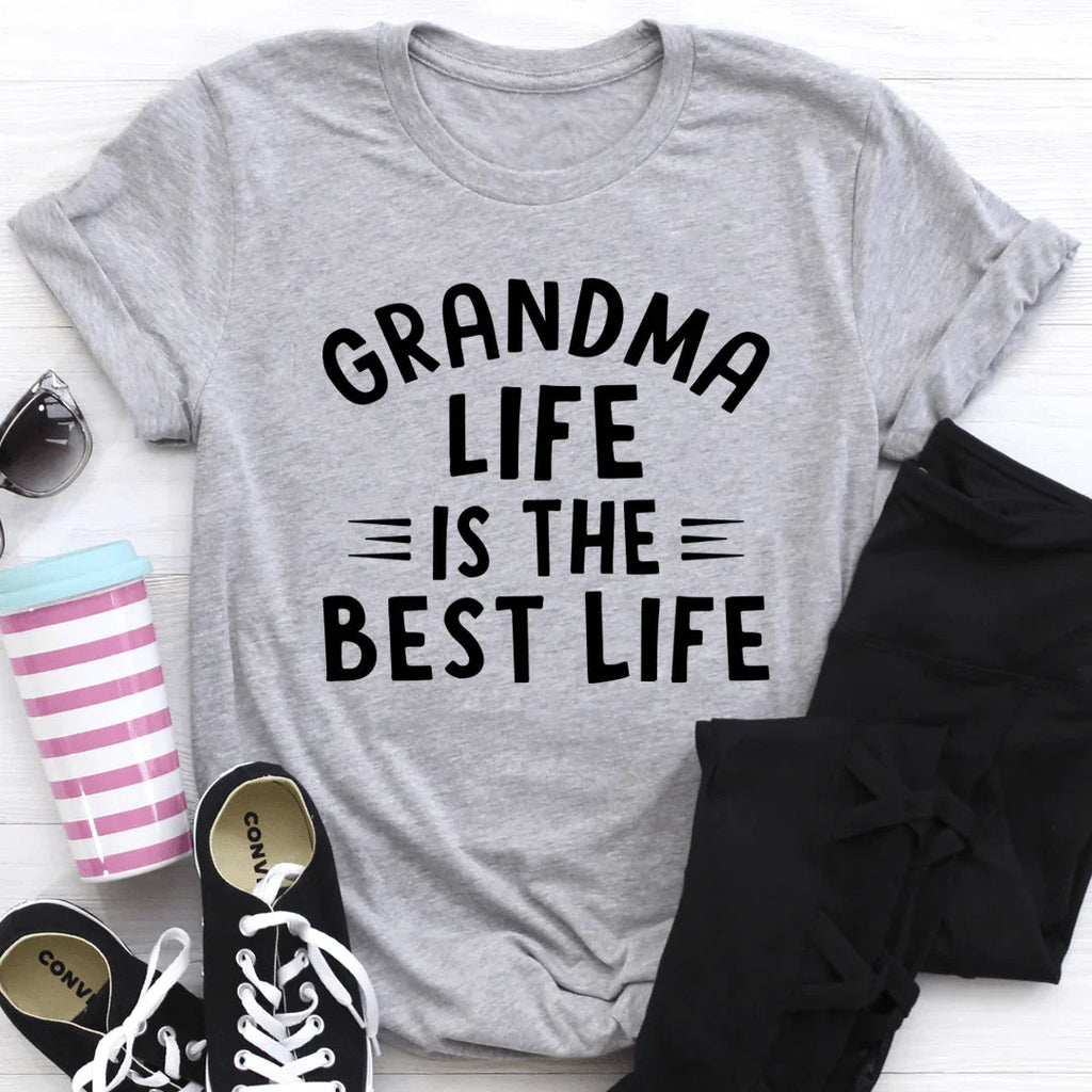 Grandma Life Is The Best Life Tee - WonderingCloth