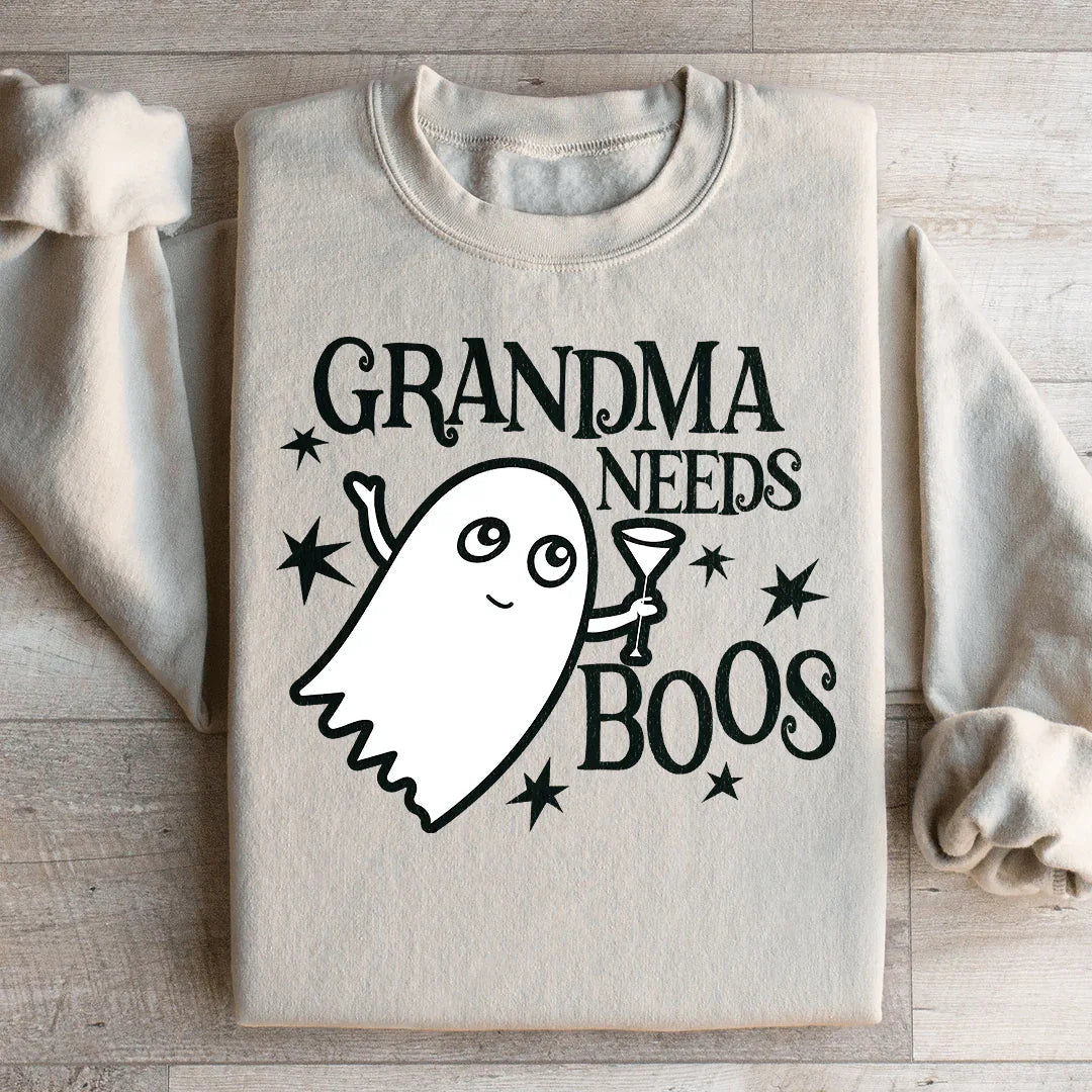 Grandma Needs Boos Sweatshirt - WonderingCloth