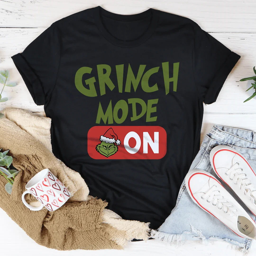 Grinch Mode On Tee - WonderingCloth