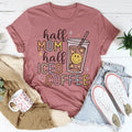 Half Mom Half Iced Coffee Tee - WonderingCloth