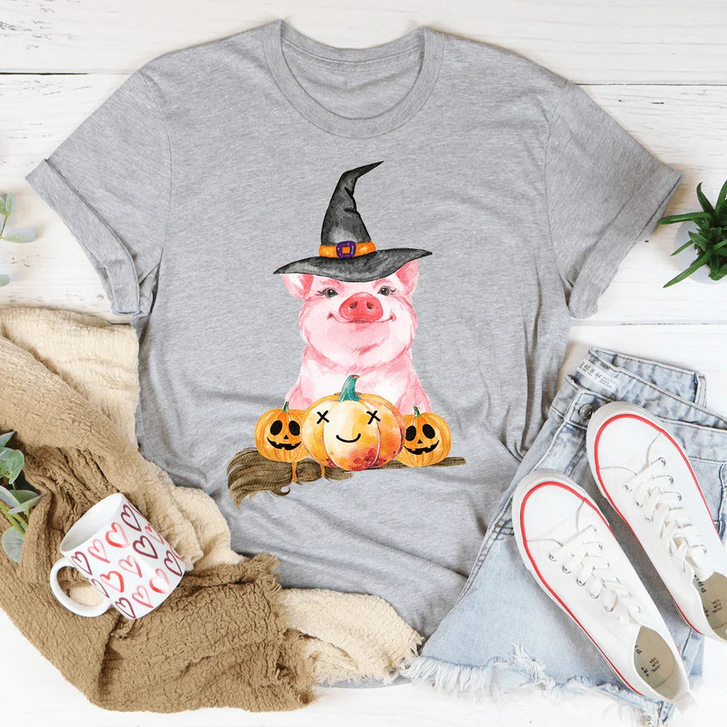 Halloween Pig Tee - WonderingCloth