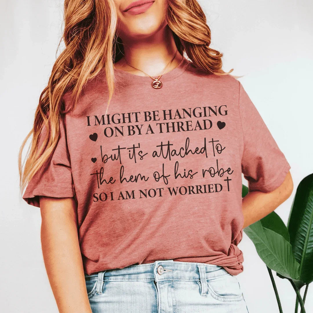 Hanging On By A Thread Tee - WonderingCloth