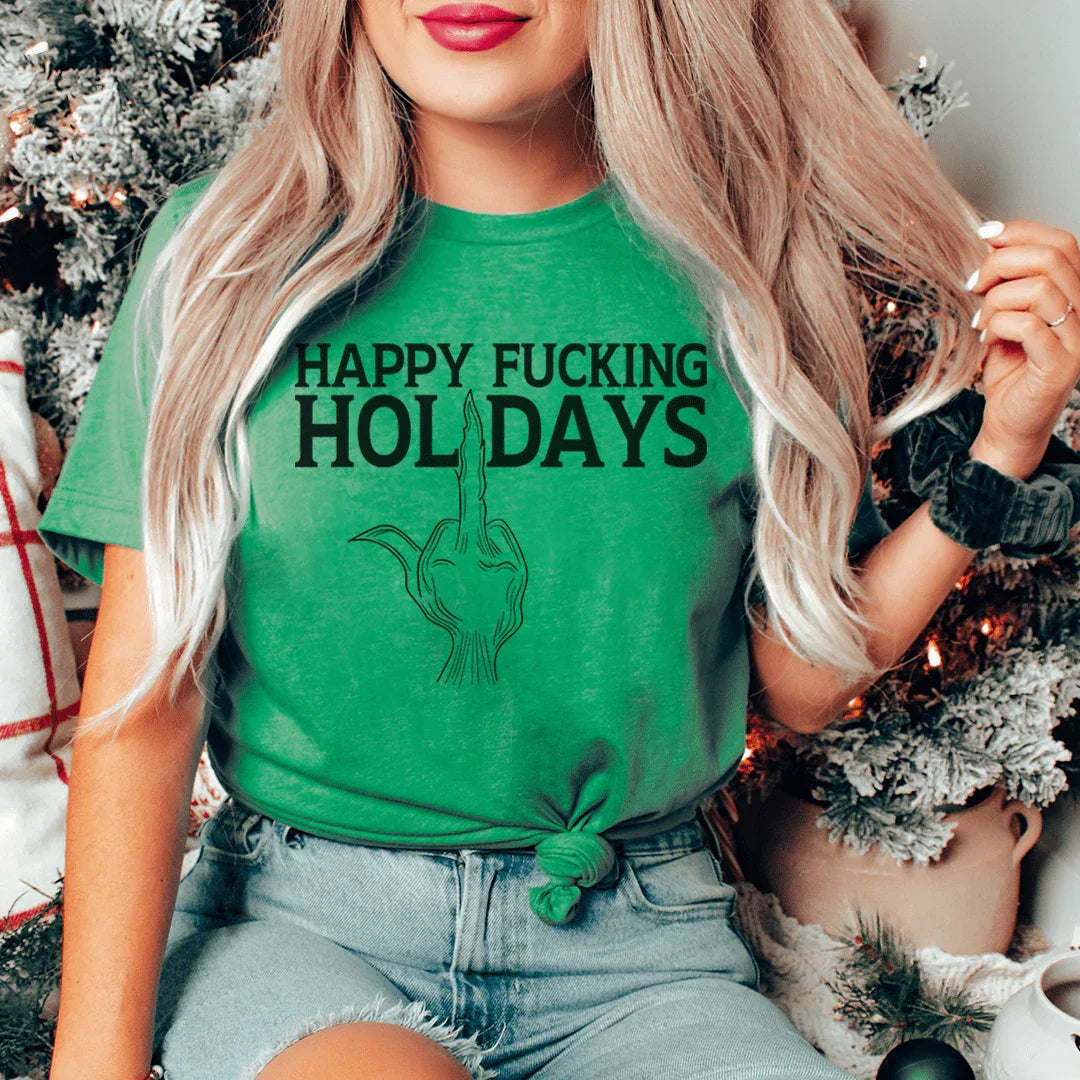 Happy Holidays Tee - WonderingCloth