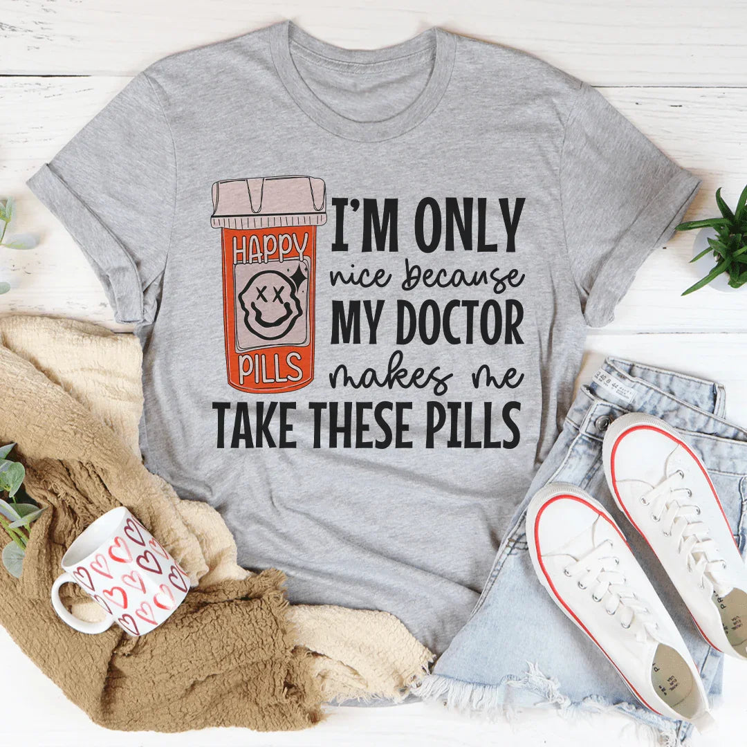 Happy Pills Tee - WonderingCloth