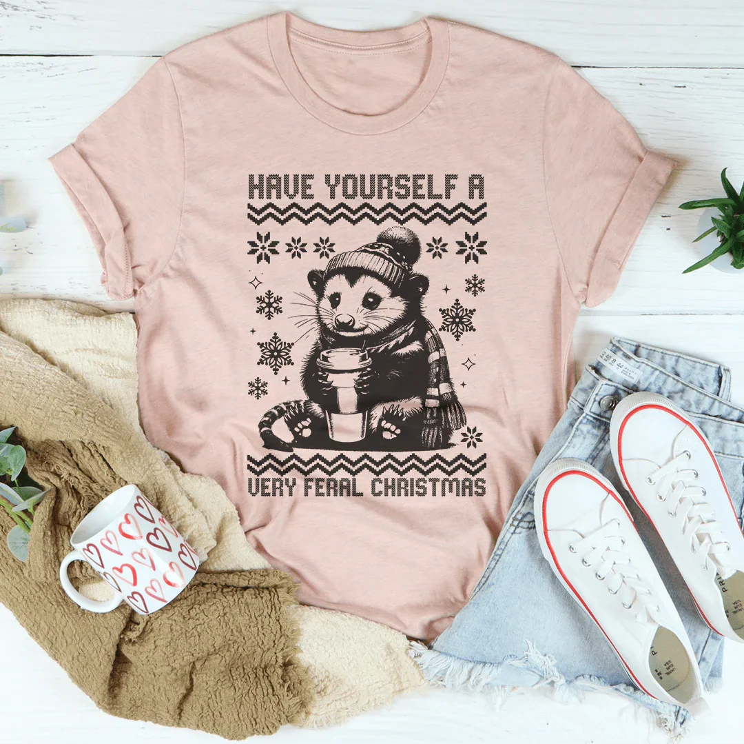 Have Yourself A Very Feral Christmas Tee - WonderingCloth