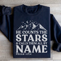 He Counts The Stars & Calls Them All By Name Sweatshirt - WonderingCloth