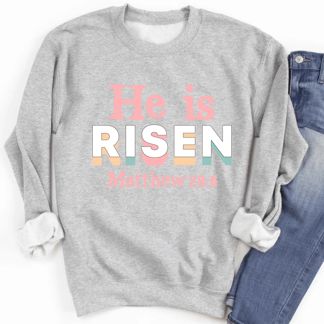 He Is Risen Sweatshirt - WonderingCloth
